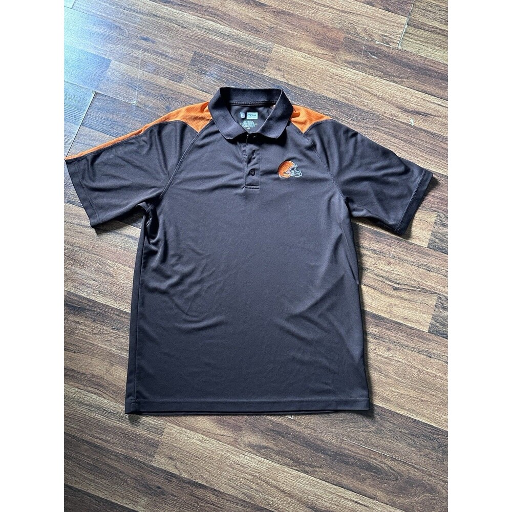 Cleveland Browns NFL Team Apparel Polo Shirt Men's Size Large L